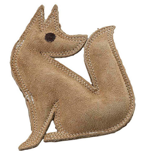 Dura - Fused Leather Dog Toy Fox Brown SM