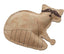 Dura - Fused Leather Dog Toy Raccoon Tan SM