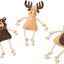 Dura - Fused Leather Forest Dog Toy Assorted Brown Tan 14