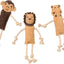 Dura - Fused Leather Jungle Dog Toy Assorted Brown Tan 14