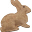 Dura - Fused Leather & Jute Dog Toy Rabbit Brown SM