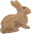 Dura - Fused Leather & Jute Dog Toy Rabbit Brown SM