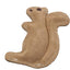 Dura - Fused Leather & Jute Dog Toy Squirrel Tan SM