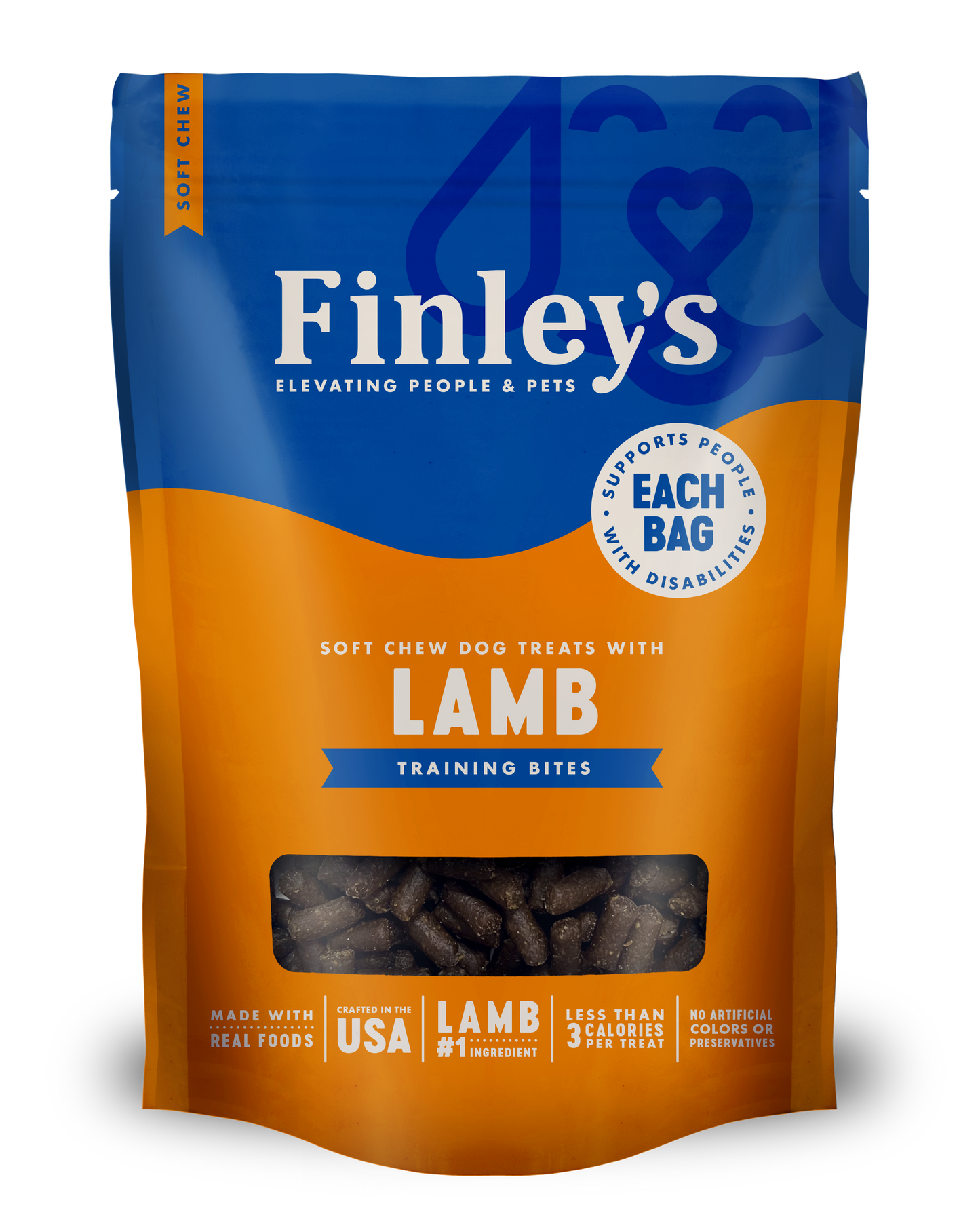 Finley's Barkery Soft Chew Trainer Bites Dog Treats Lamb 6 oz 850012757276