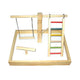 A & E Cages Happy Beaks Wood Tabletop Play Station 20In X 15In X 14 in 644472990966