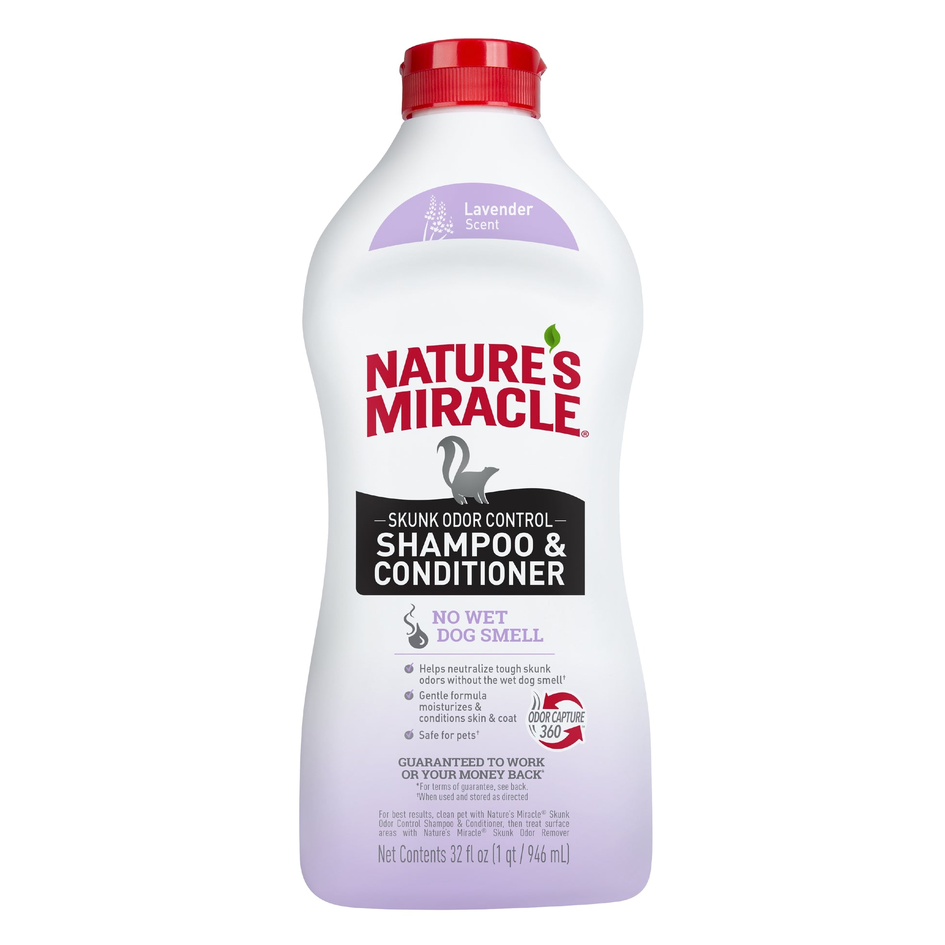 Nature's Miracle Skunk Odor Control Shampoo Lavender 32 oz 018065984227
