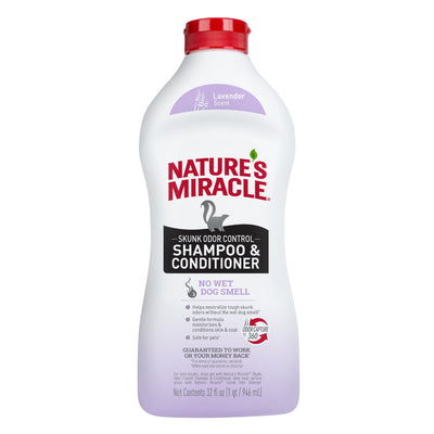 Nature's Miracle Skunk Odor Control Shampoo Lavender 32 oz 018065984227