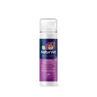 NaturVet Hip and Joint Lickable Health Supplement for Dogs 6 oz 797801300711