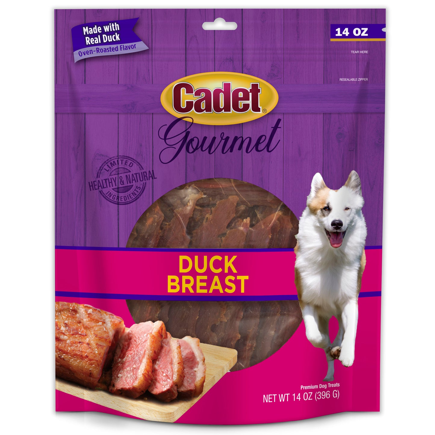 Cadet Gourmet Duck Breast Treats for Dogs Duck 14 oz 768303073656