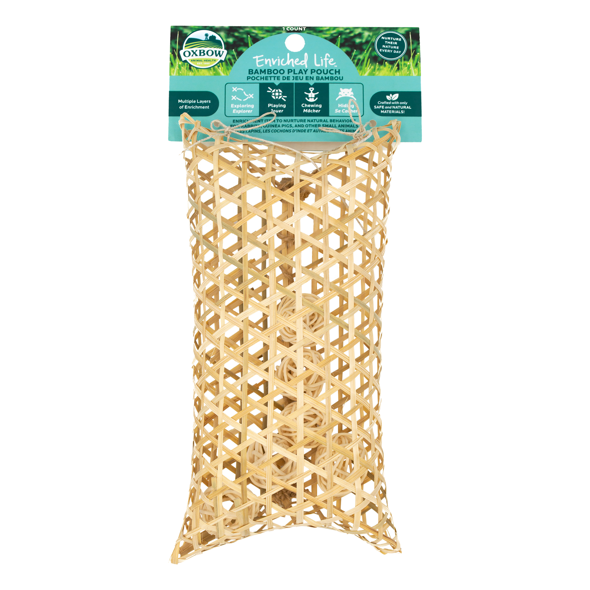 Oxbow Animal Health Enriched Life Small Animal Bamboo Play Pouch 744845968780