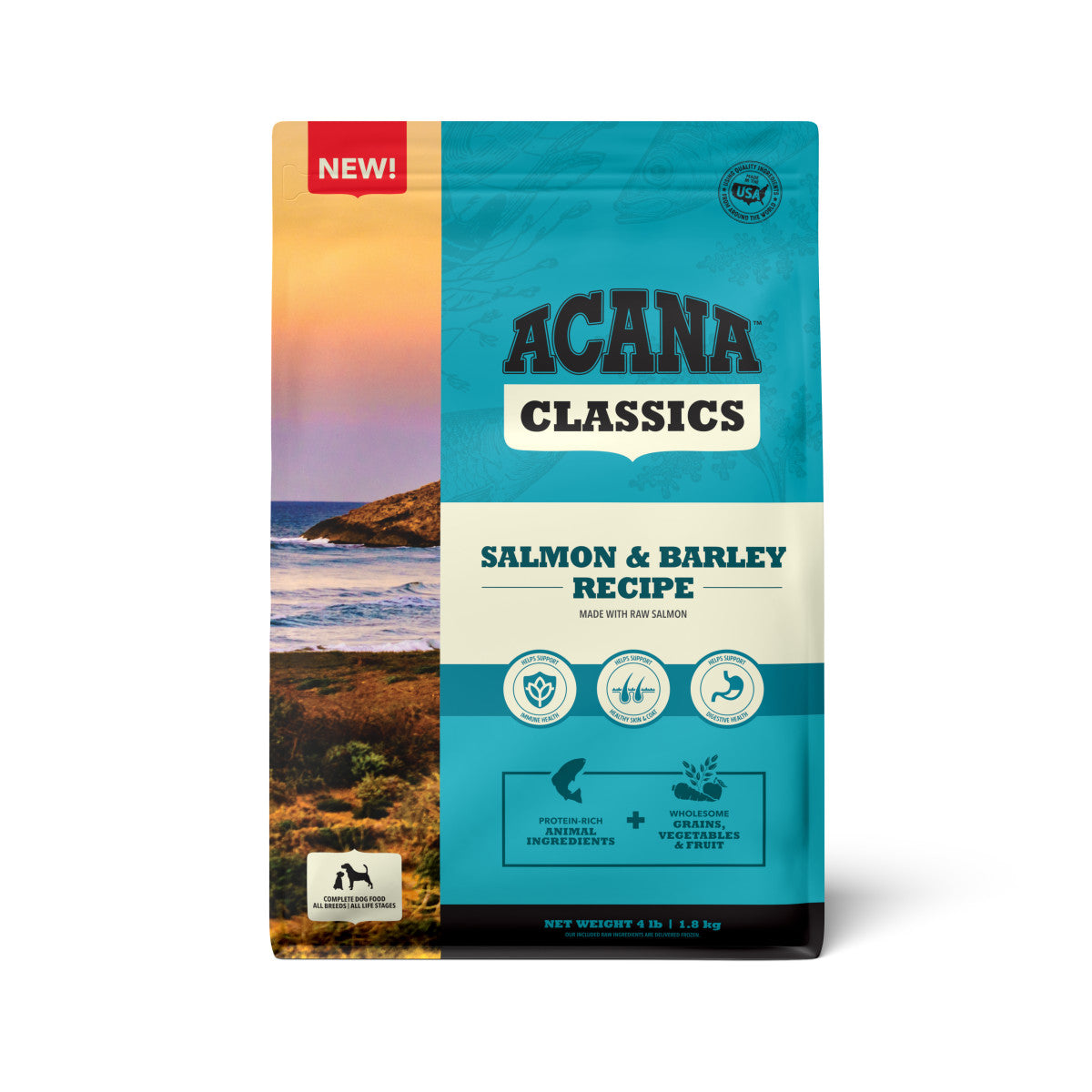 Acana Classics Dry Dog Food Salmon & Barley 4 lb 064992724887