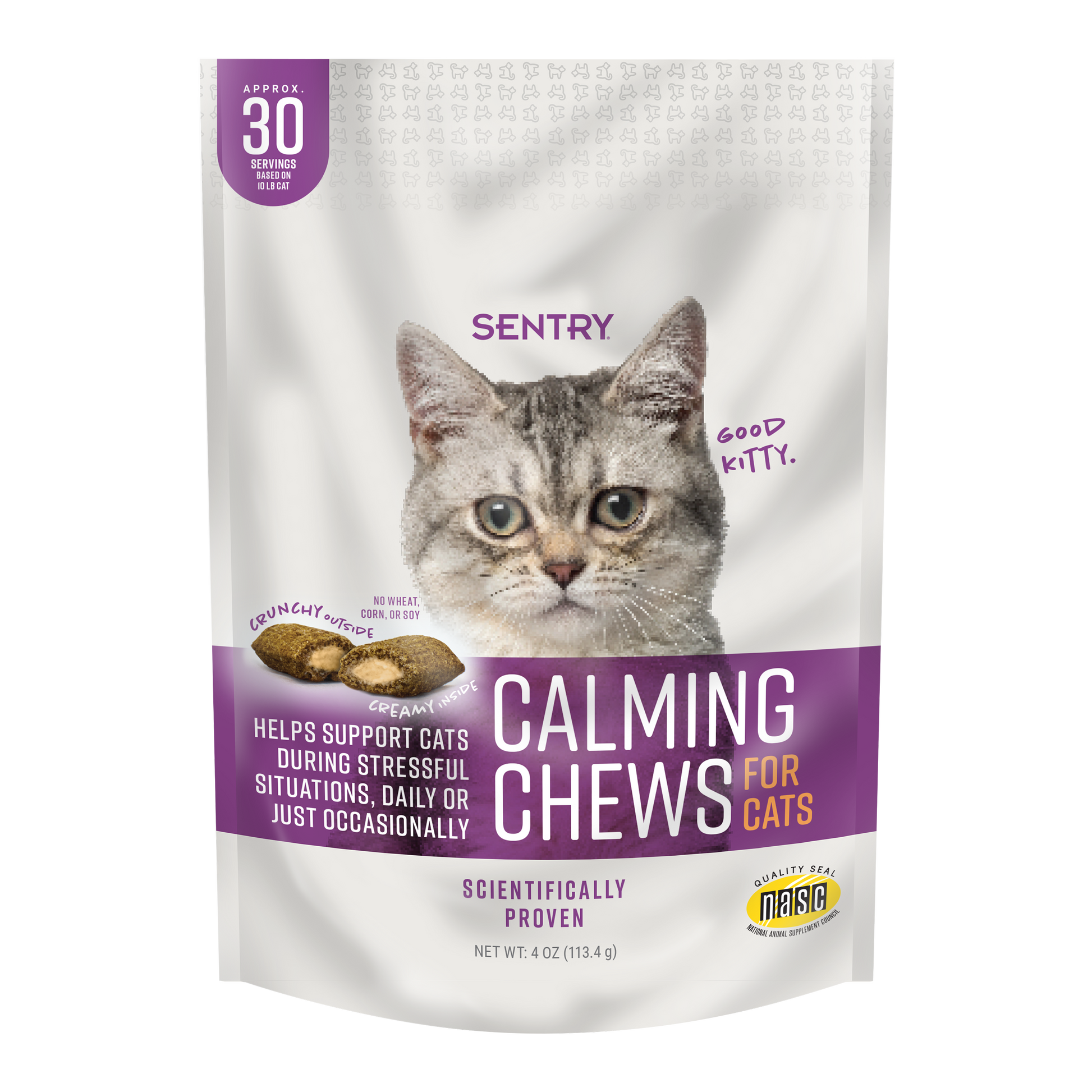 SENTRY Calming Chews for Cats 4 oz 073091040118