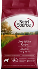 NutriSource Dry Dog Food Beef & Rice 4 lb 073893268086