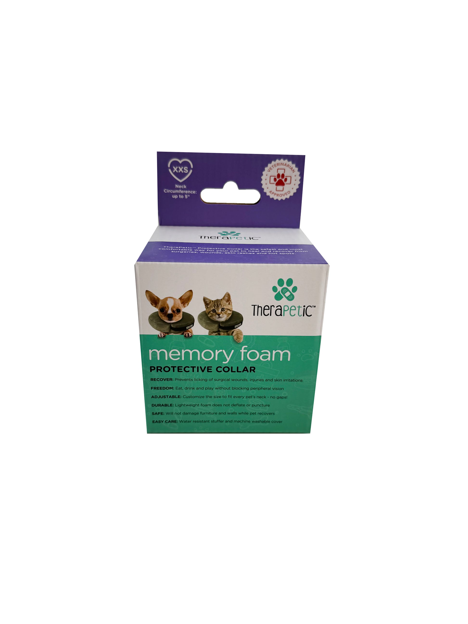 Arlee Pet Products TheraPetic Memory Foam Protective Collar Charcoal 4 - 6 in 086268199052