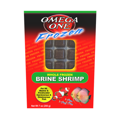 Omega One Whole Frozen Brine Shrimp Cube Pack Fish Food 7 oz SD-5 098220066319