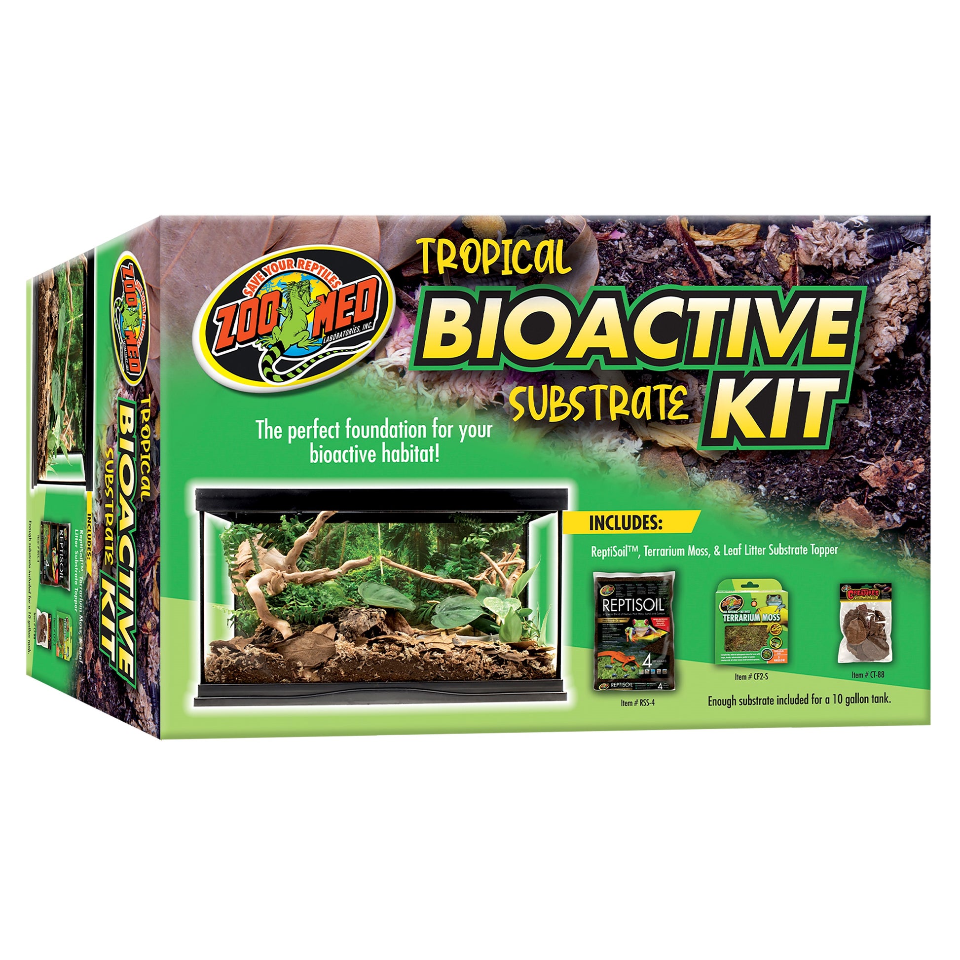 Zoo Med Tropical Bioactive Substrate Kit Regular 097612752304