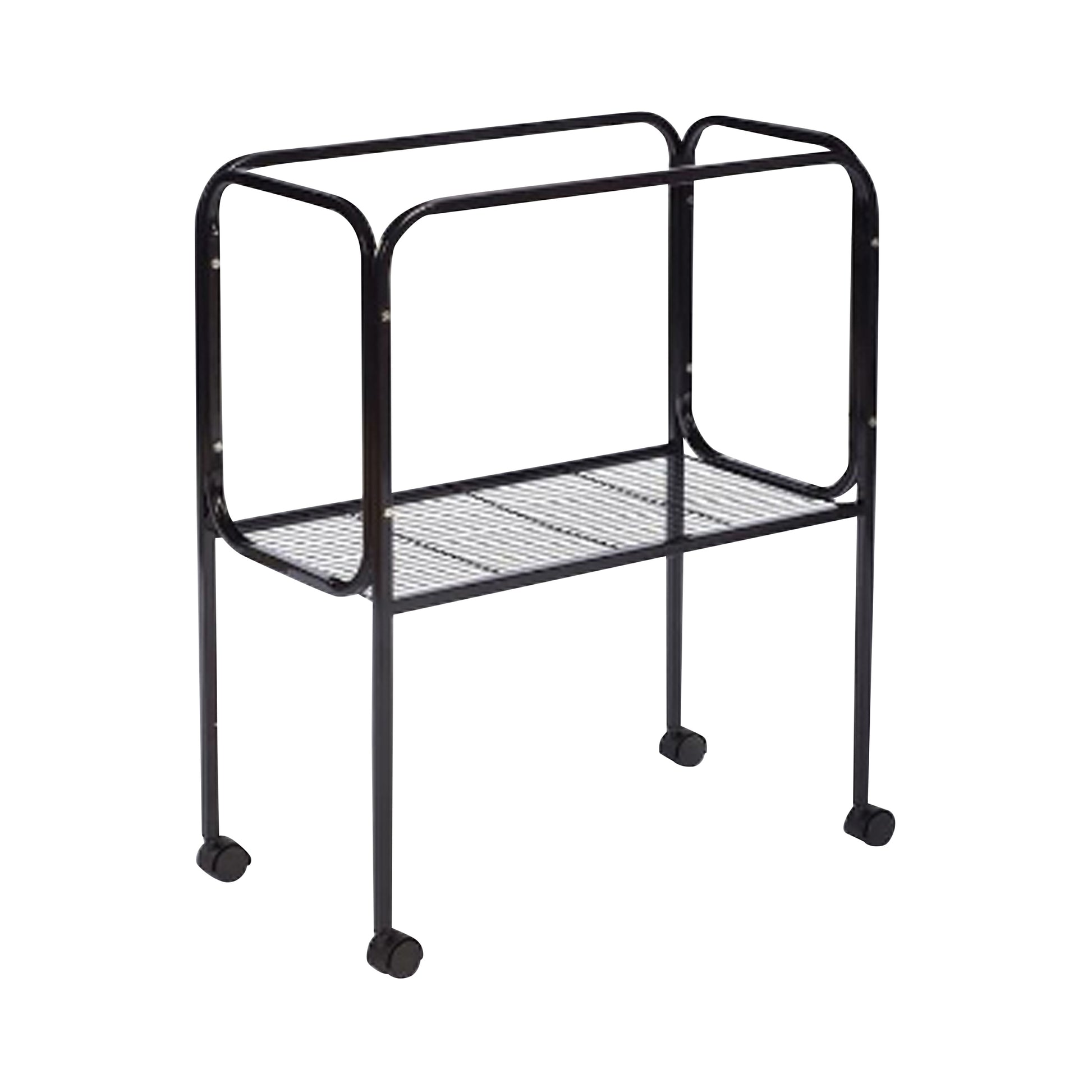 A & E Cages Happy Beaks Cage Stand for 26x14 Cages Black 2ea/2 pk 644472009231