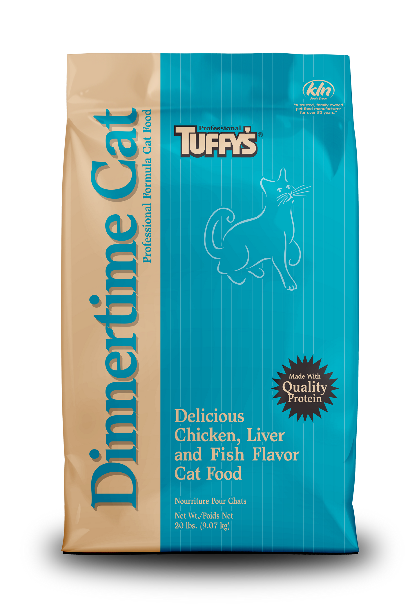 Tuffy's Dinnertime Pro Formula Cat Food Chicken, Liver, Fish 20 lb 073893204190
