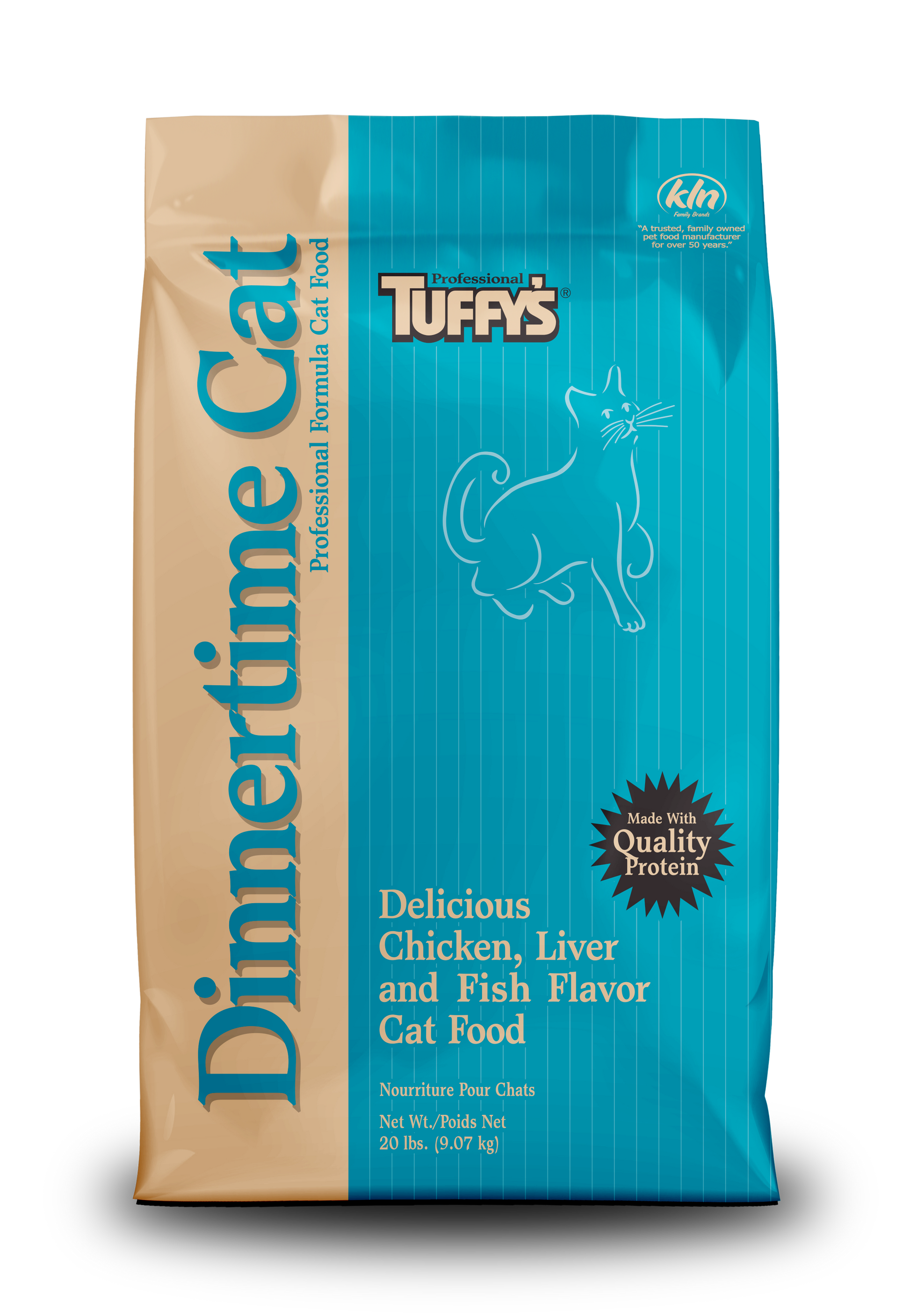 Tuffy's Dinnertime Pro Formula Cat Food Chicken, Liver, Fish 20 lb 073893204190