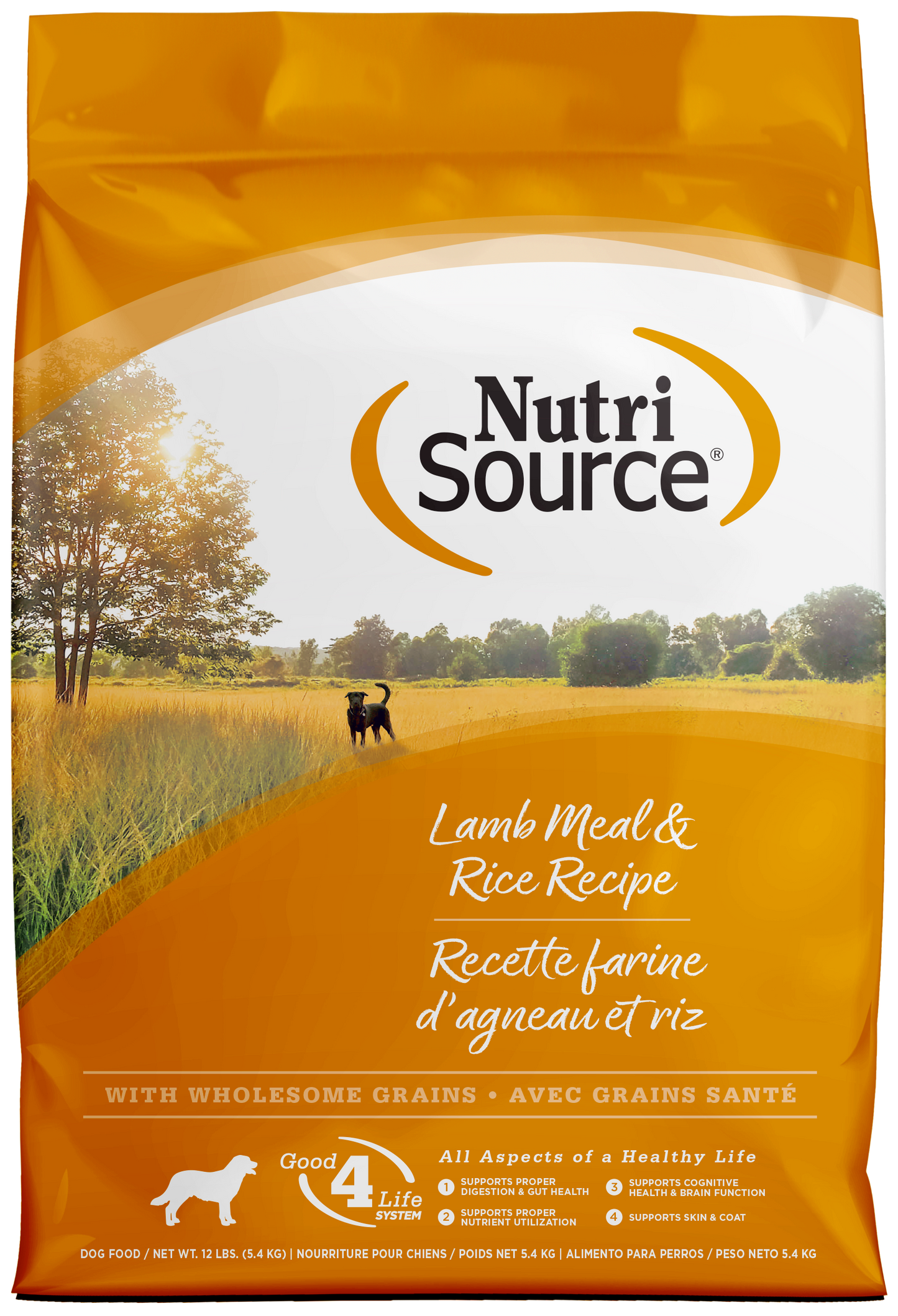 NutriSource Dry Dog Food Lamb Meal & Rice 12 lb 073893266068