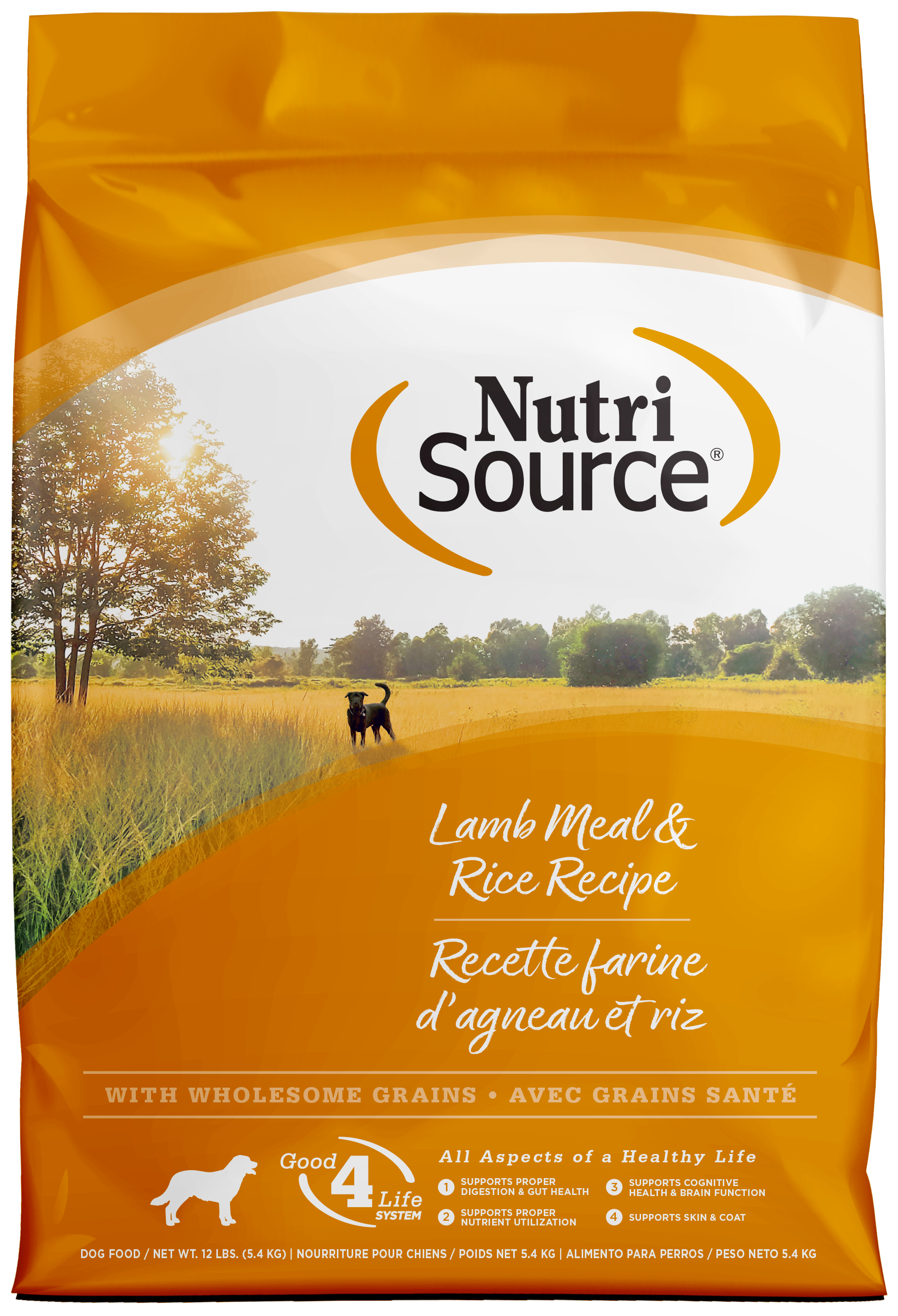 NutriSource Dry Dog Food Lamb Meal & Rice 12 lb 073893266068