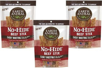 Earth Animal Dog No Hide Beef Small 10pk {L - x} (DD)