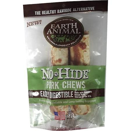 Earth Animal Dog No Hide Pork 7 Inches 2 Pack {L - x}