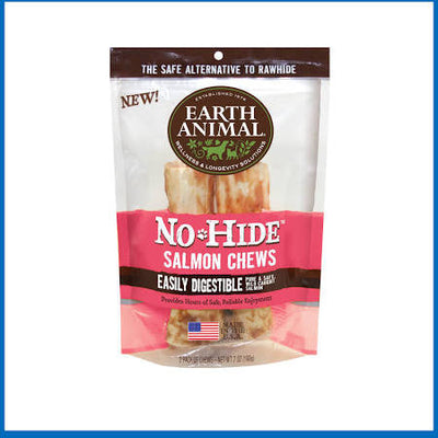 Earth Animal Dog No Hide Salmon 7in 2pk {L-x} 853965006019