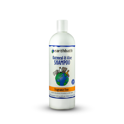 Earthbath Oatmeal & Aloe Shampoo Fragrance Free 16oz - Dog