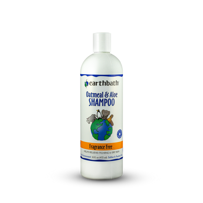 Earthbath Oatmeal & Aloe Shampoo, Fragrance Free 16oz