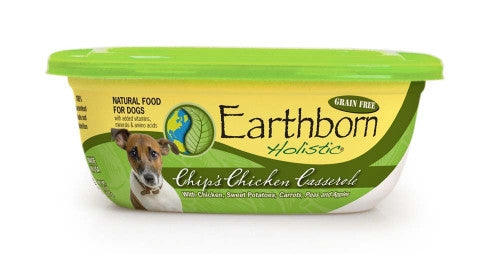 Earthborn Holistic Chip’s Chicken Casserole Stew hearty dinner is an excellent source of high - quality protein