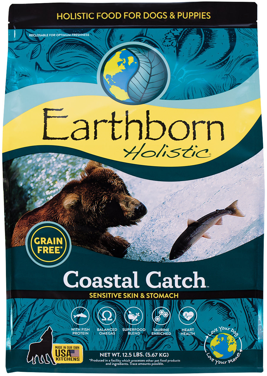 Earthborn Holistic Coastal Catch Grain-Free Dry Dog Food 12.5 lb 034846714951