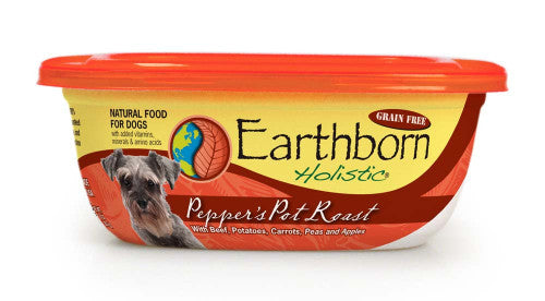 Earthborn Holistic Pepper’s Pot Roast Stew moist dinner with beef is an excellent source of high - quality protein