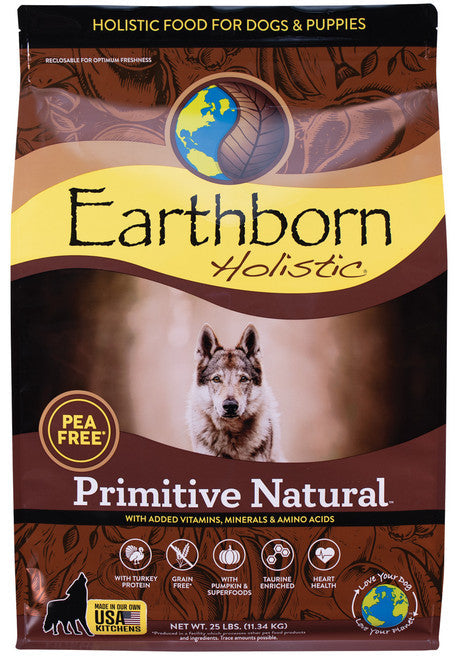 Earthborn Holistic Primitive Natural Grain - Free Dry Dog Food 25 lb