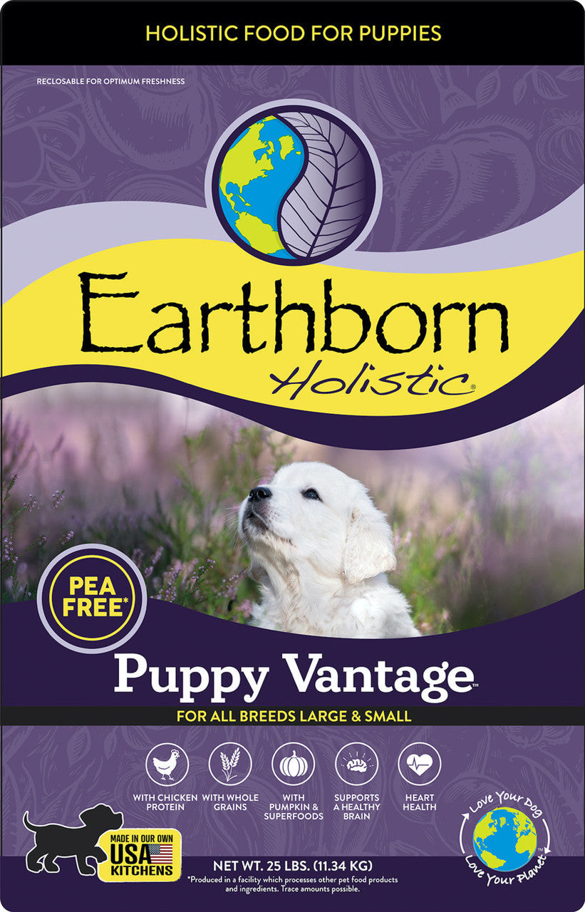 Earthborn Holistic Puppy Vantage Dry Dog Food 25 lb 034846714166