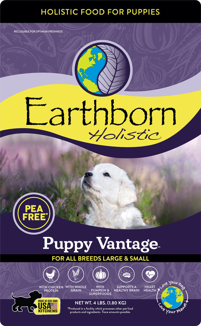 Earthborn Holistic Puppy Vantage Dry Dog Food 4 lb 034846714142