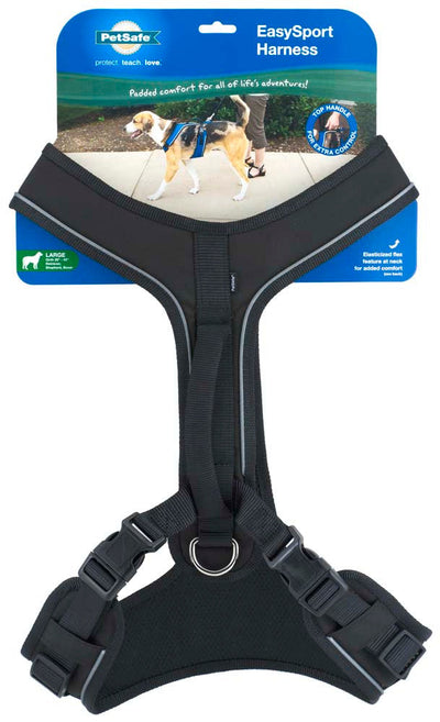 EasySport Comfortable Dog Harness Black LG