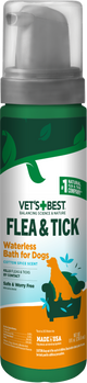Vet's Best Flea & Tick Waterless Bath for Dogs Cotton Spice Scent 8 oz 010279001424