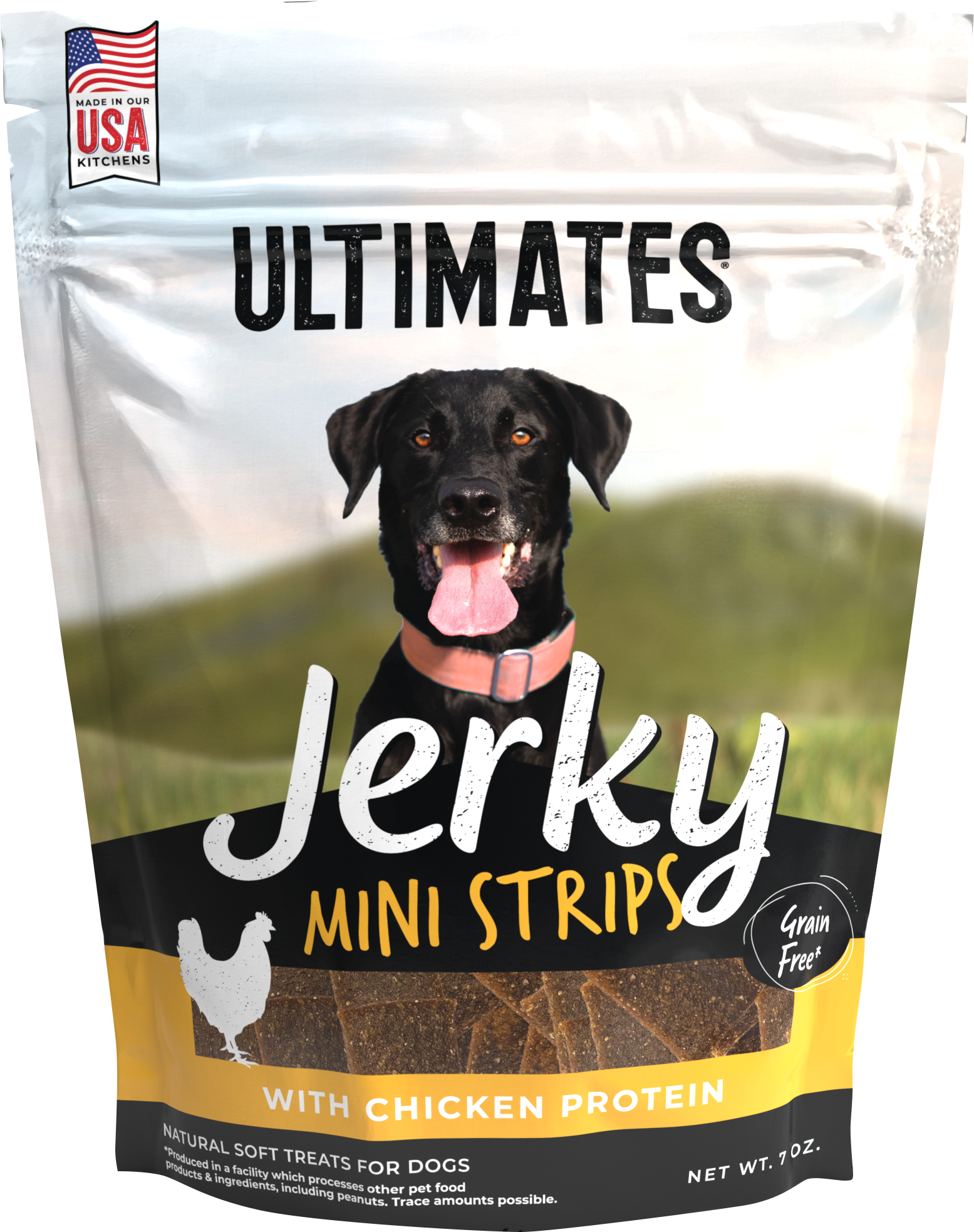 Ultimates Jerky Mini Strips Dog Treats Chicken 7 oz 034846596298