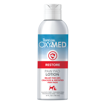 TropiClean OxyMed Restore Paw Pad Lotion 4 oz 645095004092