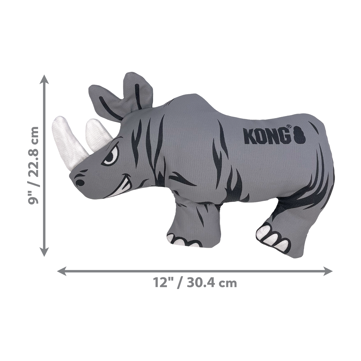 KONG Maxx Friends Dog Toy Rhino Large 035585523484