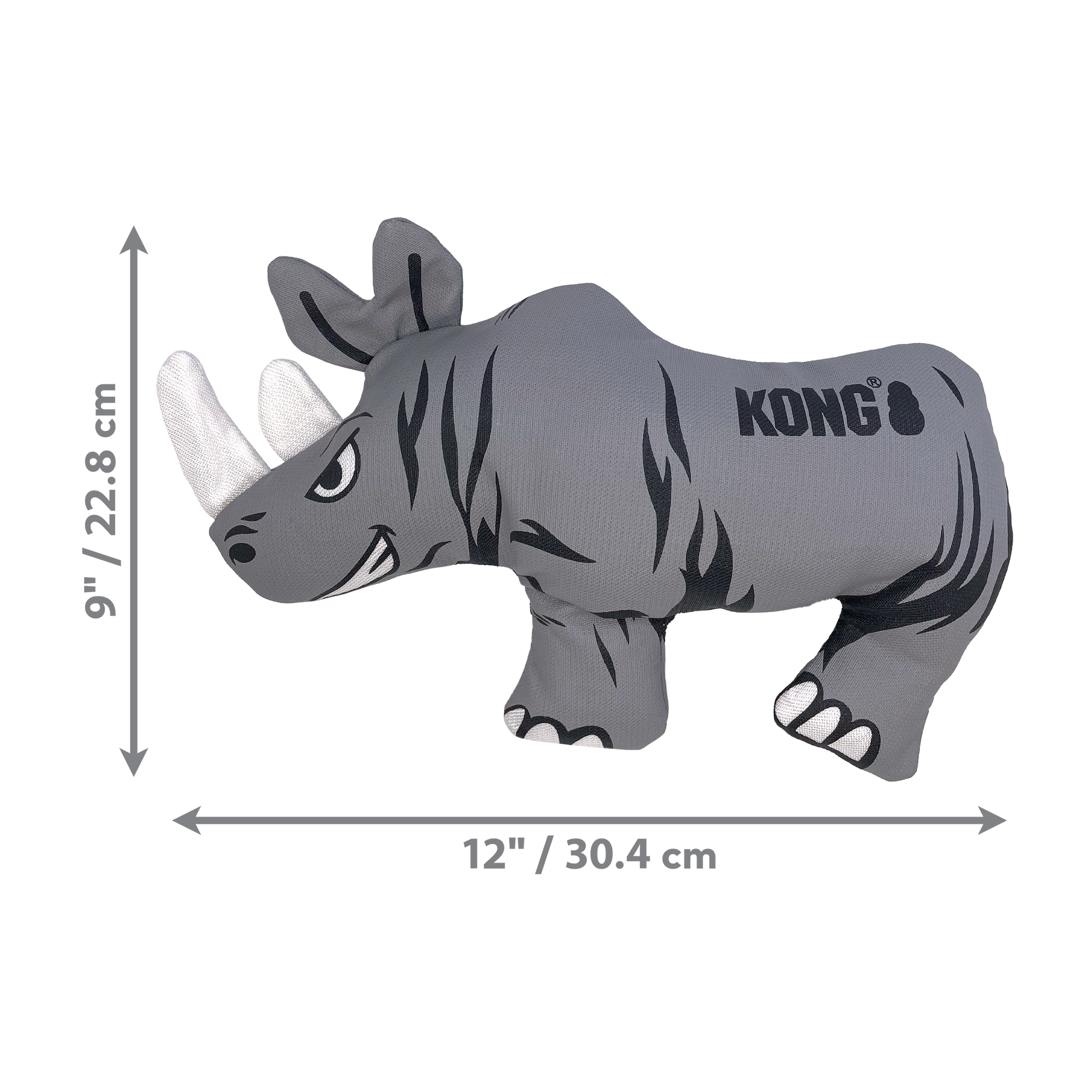 KONG Maxx Friends Dog Toy Rhino Large 035585523484
