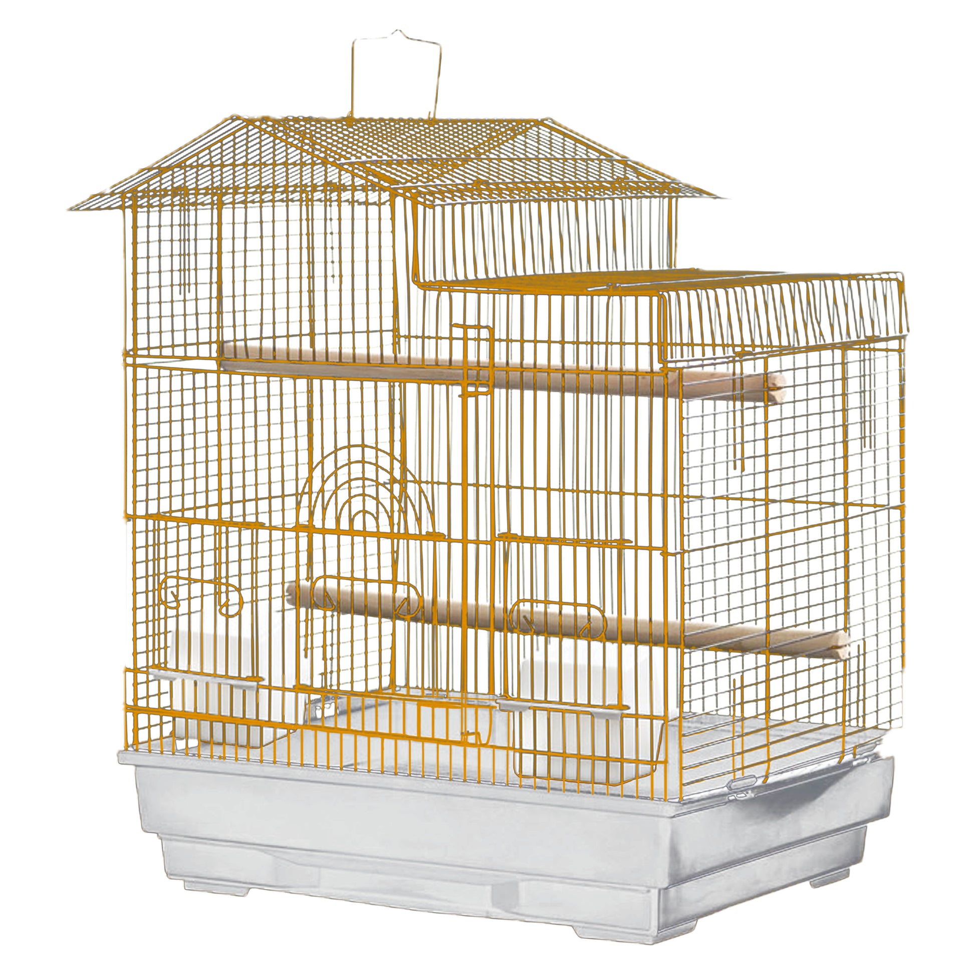 A & E Cages Light Wire House Top Cage Green/Red/Blue/Yellow 4ea/18In X 14 in, 4 pk 644472008333