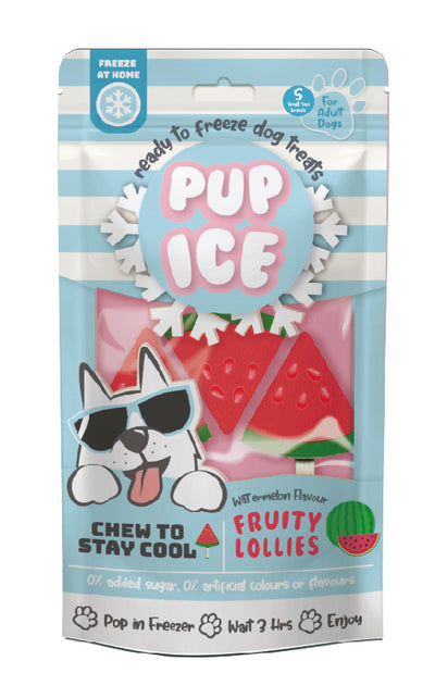 Spot Pup Ice Dog Chew Treat Fruity Lollie Watermelon 3 pk 077234072431