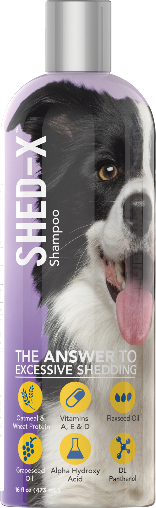 Synergy Labs Shed-X Shed Control Shampoo for Dogs 16 oz 736990005205