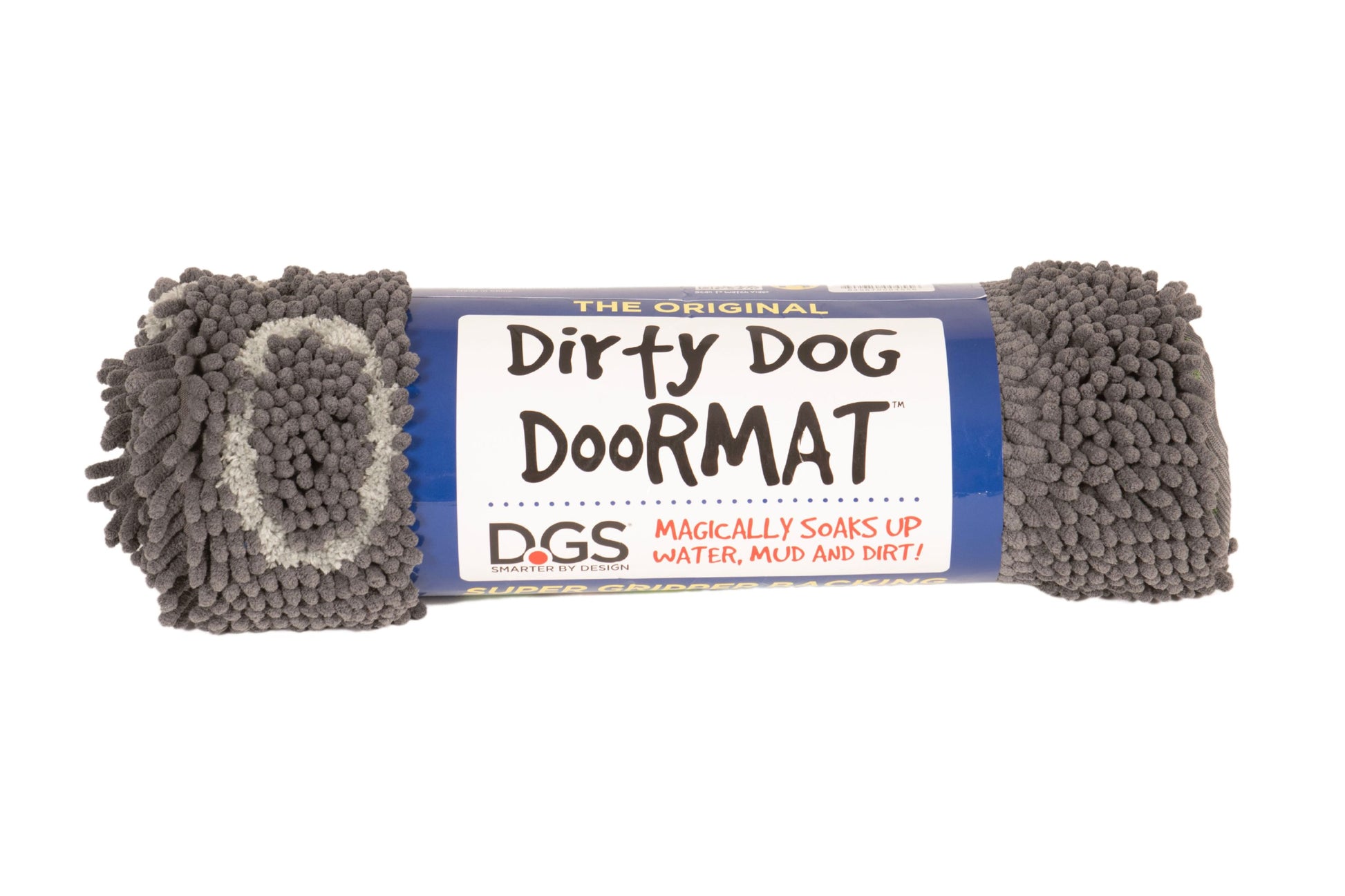 Dogs Gone Smart Dirty Dog Doormat Mist Grey 35In X 26 in, Large 849670010977