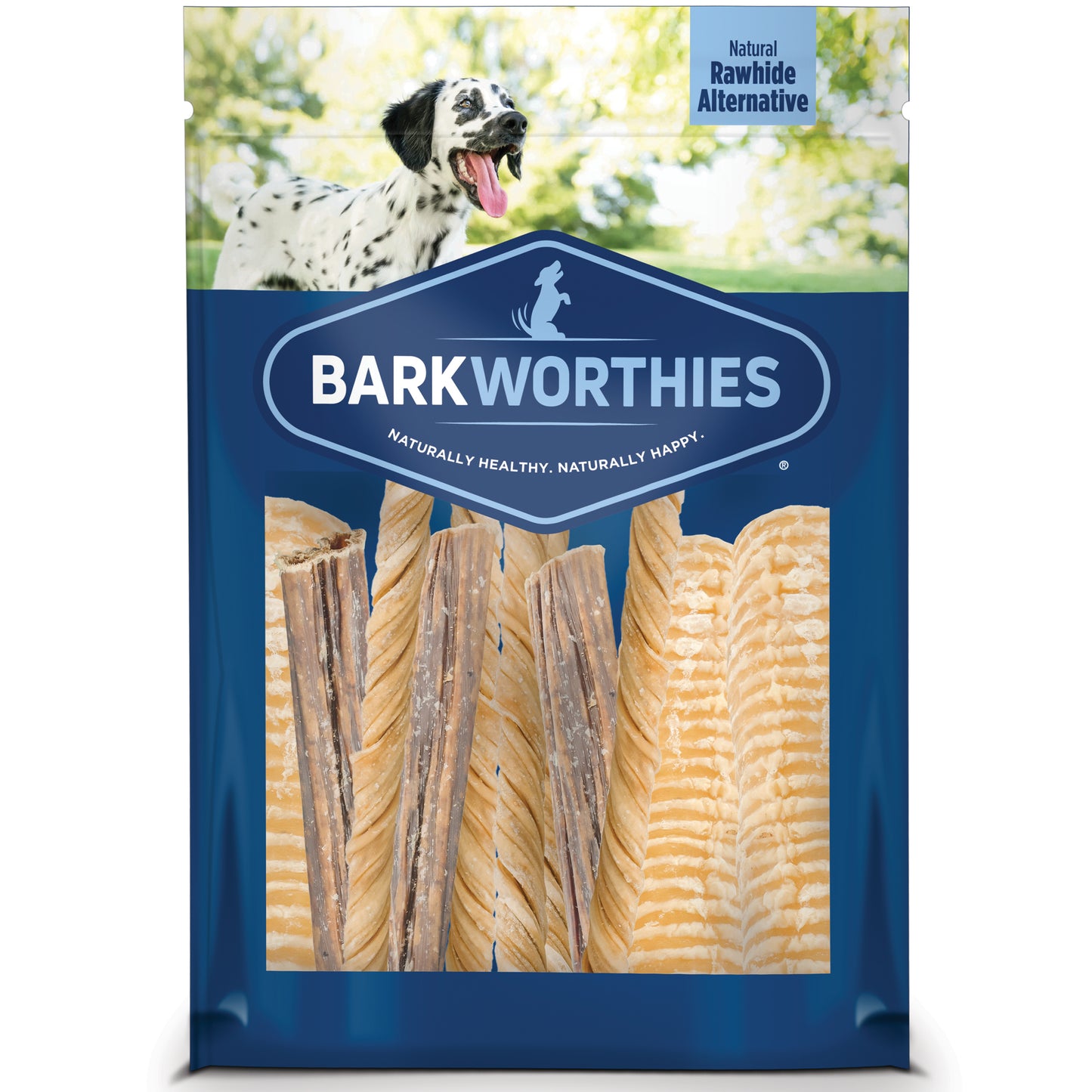 Barkworthies Rawhide Alternative Dog Treat Variety Bag 1 lb 840139121883