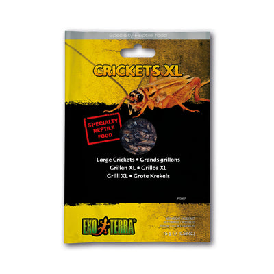 ET Reptile Food, Crickets XL .53oz {L+ 015561233071