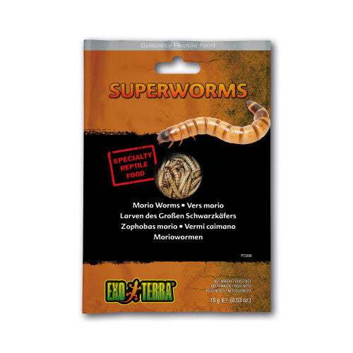 ET Reptile Food Superworms.53oz {L +