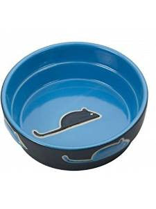 Ethical Fresco Cat Dish Blue 5" {L+b}773581 077234068953